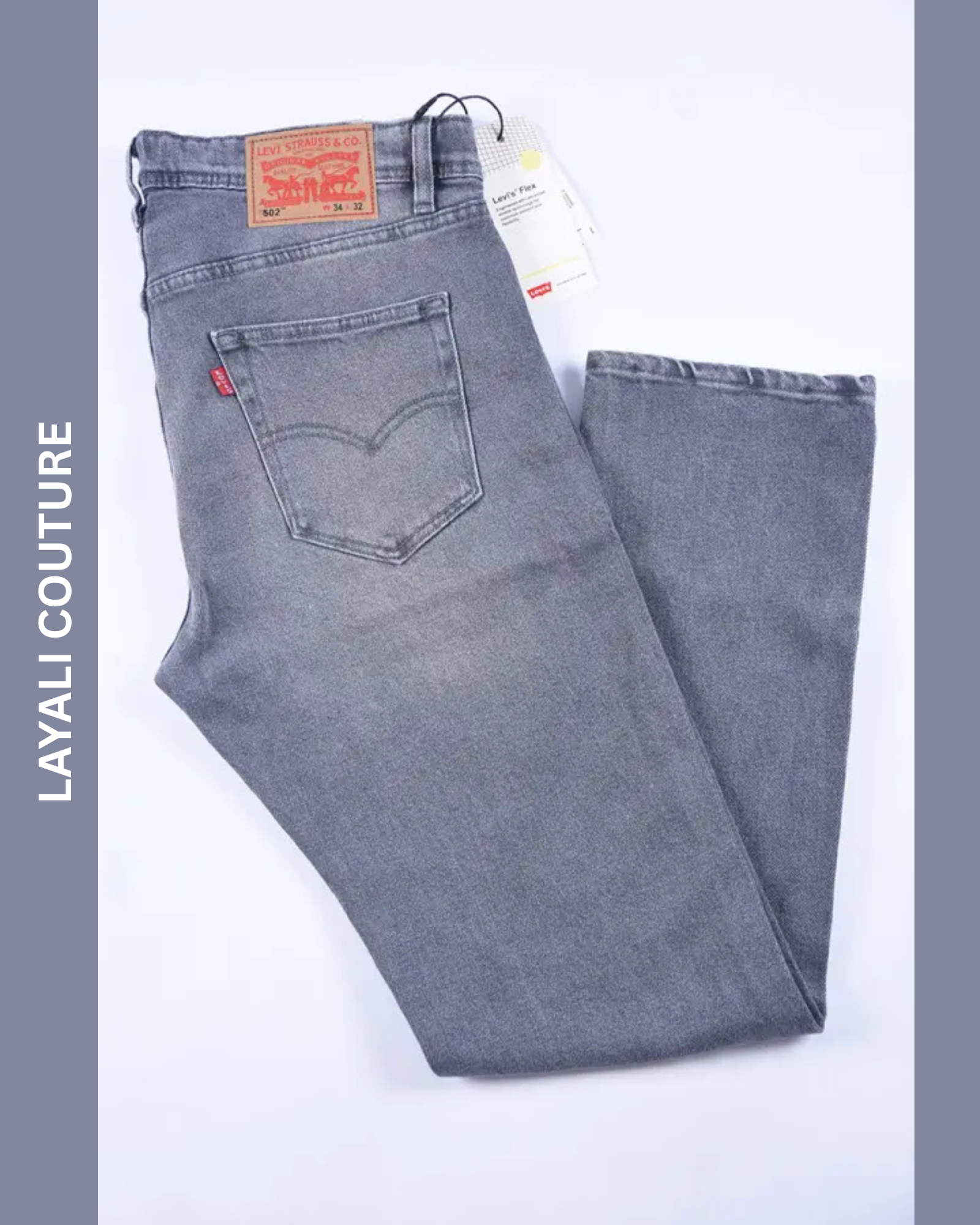 Jean Levi’s – Coupe Normale Gris (100 % Coton)