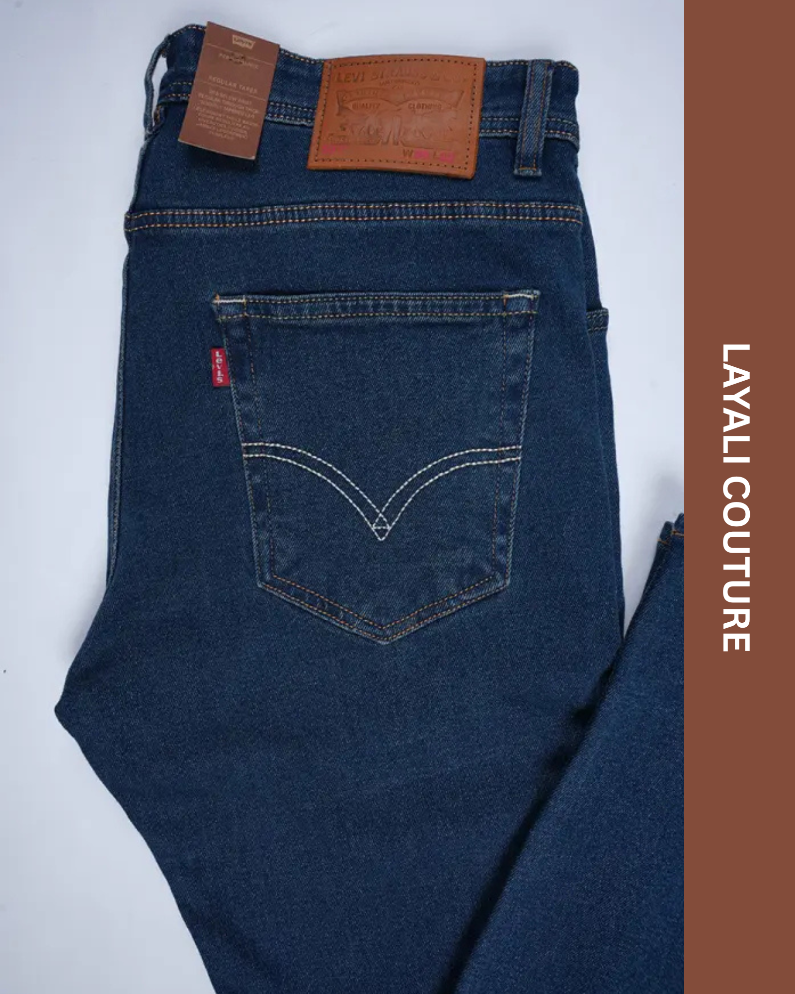 Jean Levi’s – Coupe Normale Bleu Vert (100 % Coton)