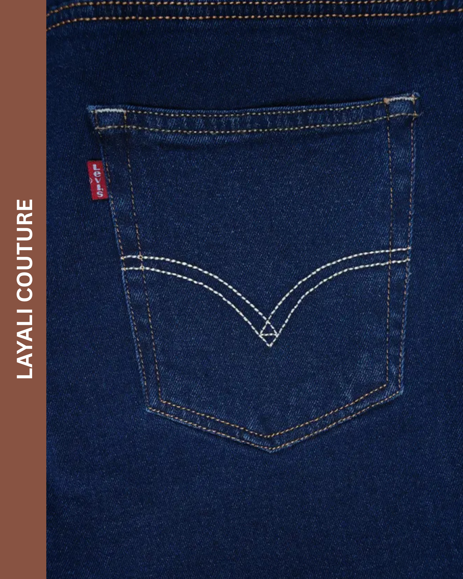 Jean Levi’s – Coupe Normale Bleu Pétrole 100 % Coton.