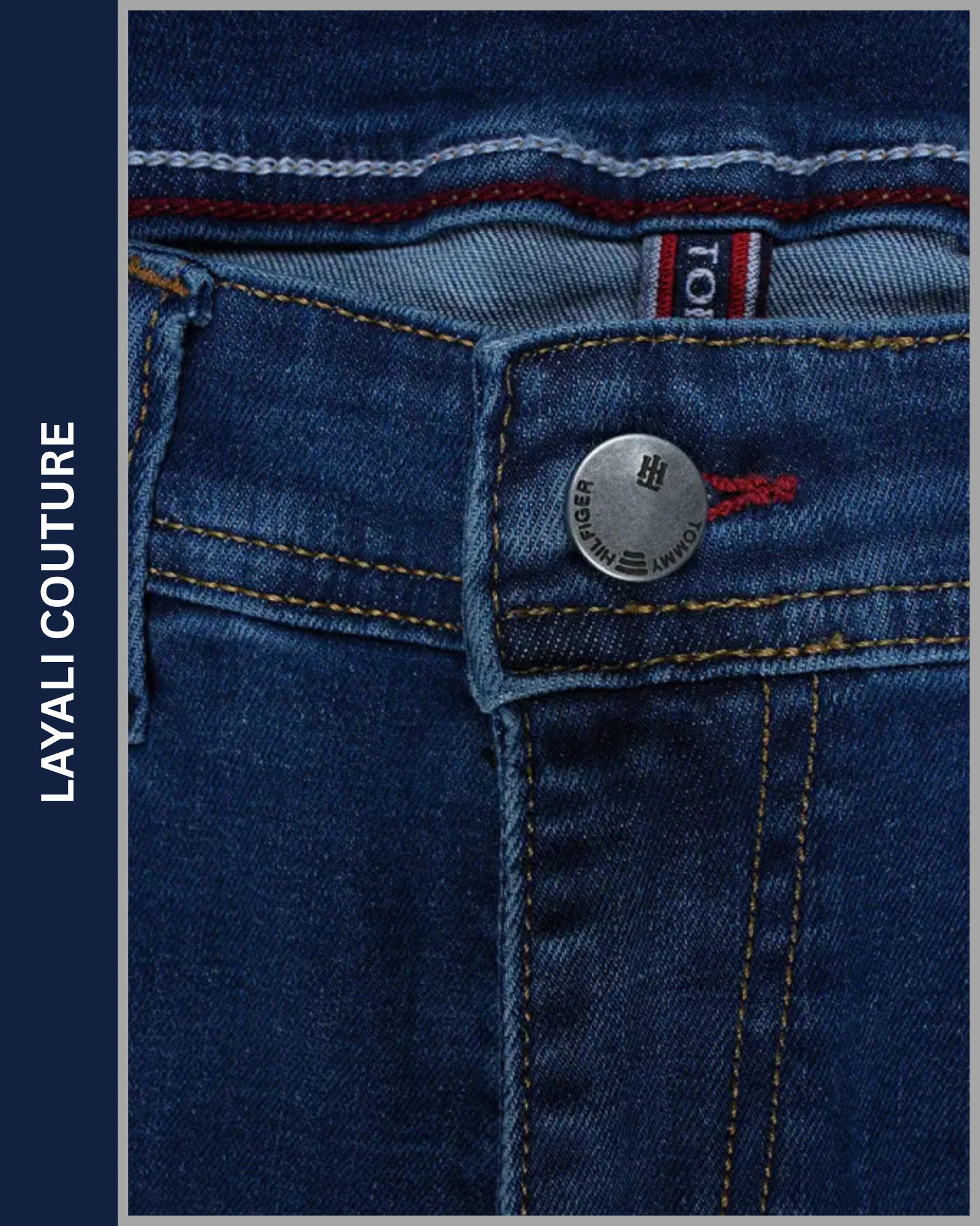 Jean Tommy Bleu – Coupe Normale, Pack Standard.