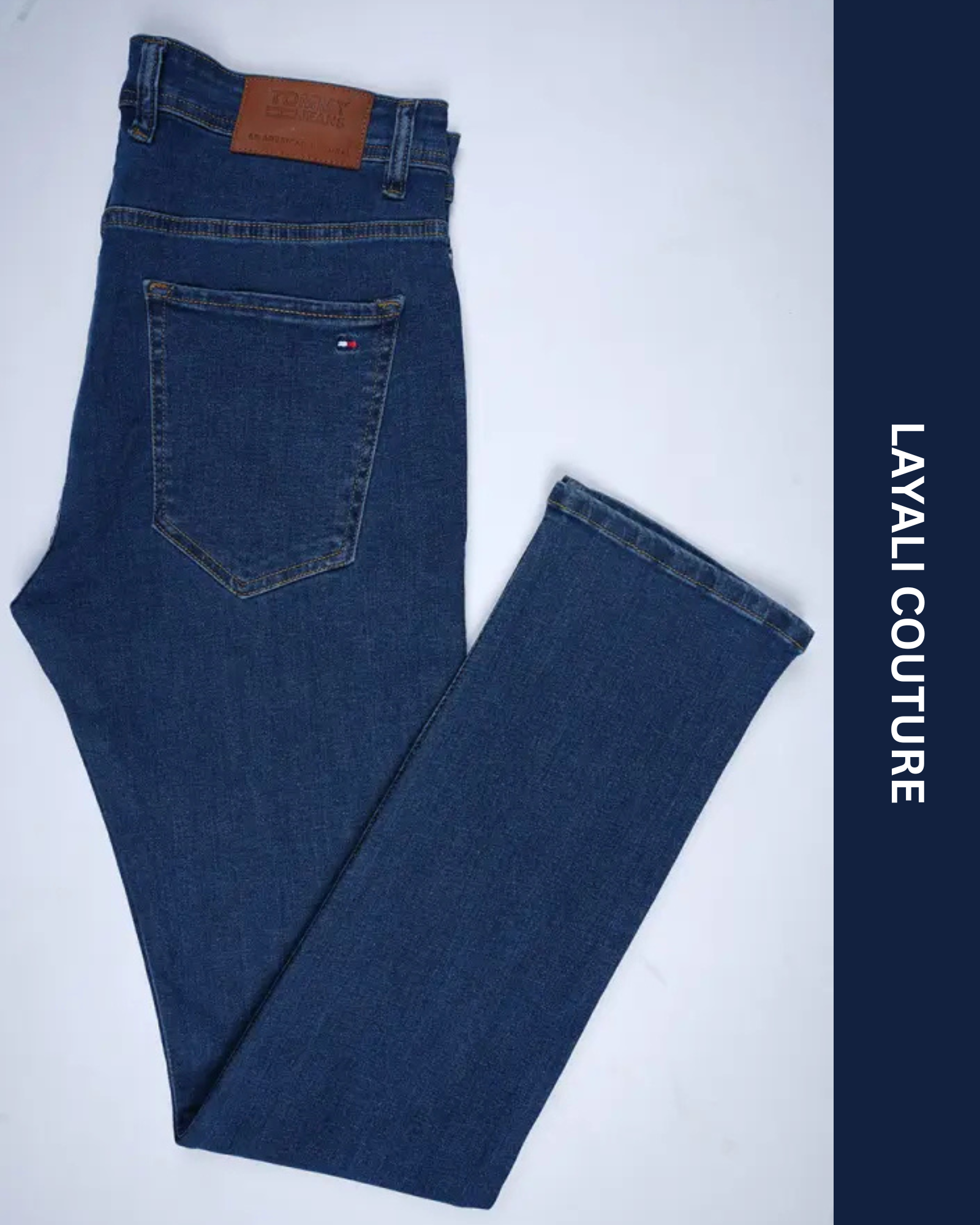 Jean Tommy Bleu – Coupe Normale, Pack Standard.