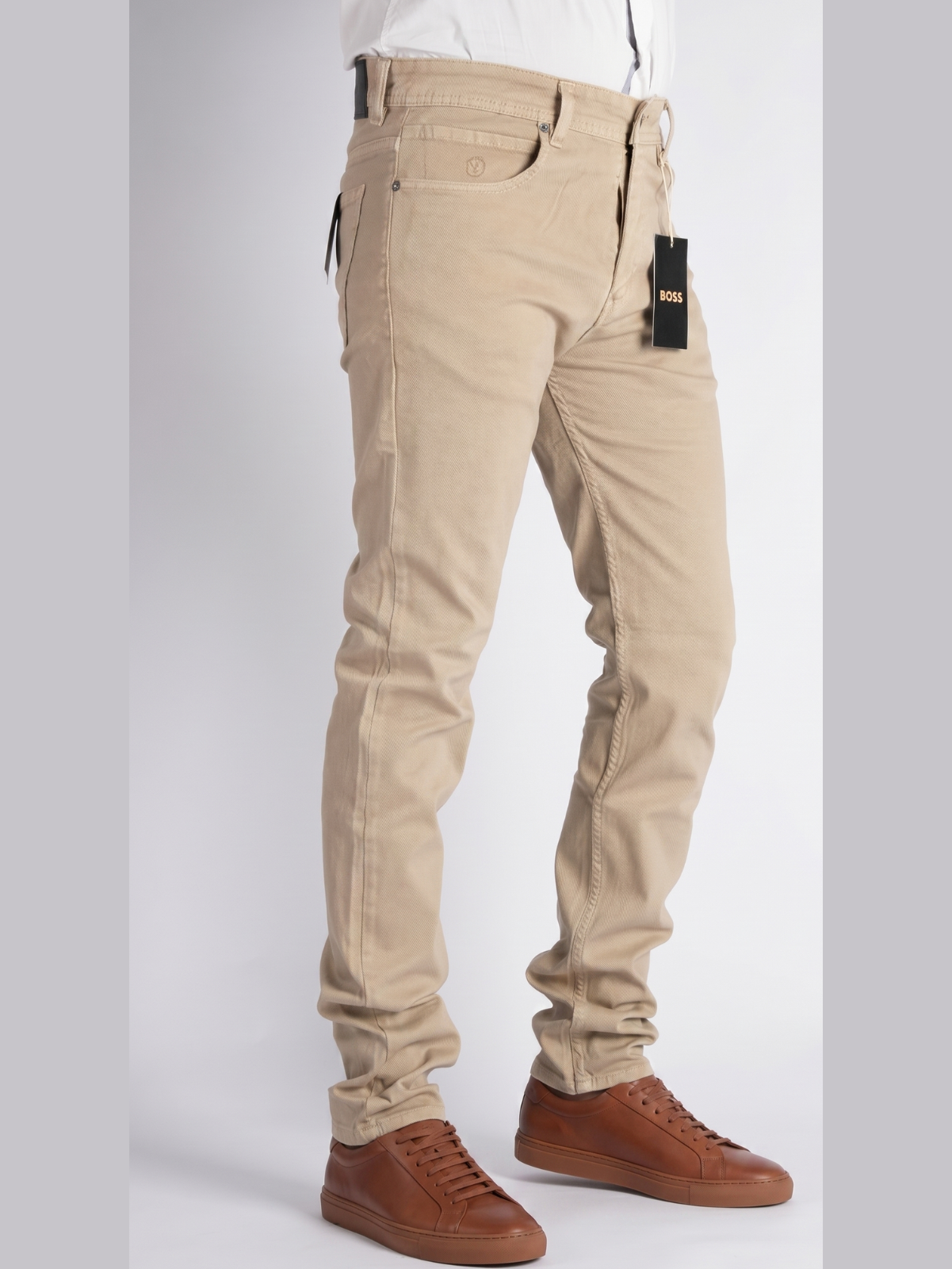 Pantalon Toile Homme 100% Coton Léger – Coupe Droite –  Nouvelle Saison