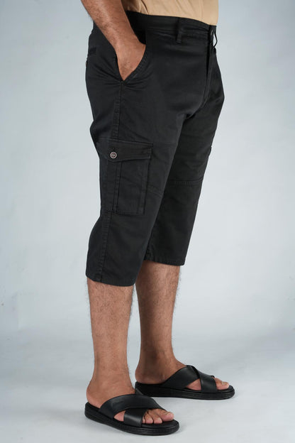 Pack de 3 Pantacourt Massimo Dutti En Toile Léger  ( Vert Royale + Beige + Noir )