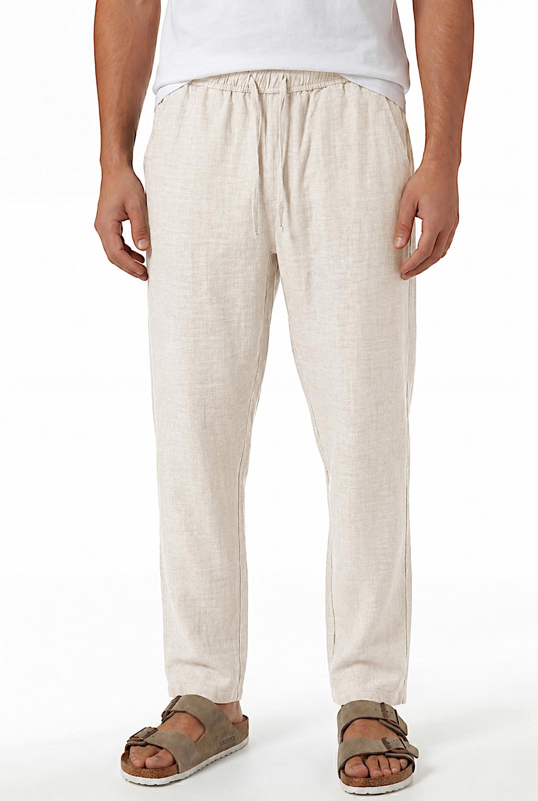 Pantalon Homme en Pur Lin – Léger & Respirant– Style Old Money Été
