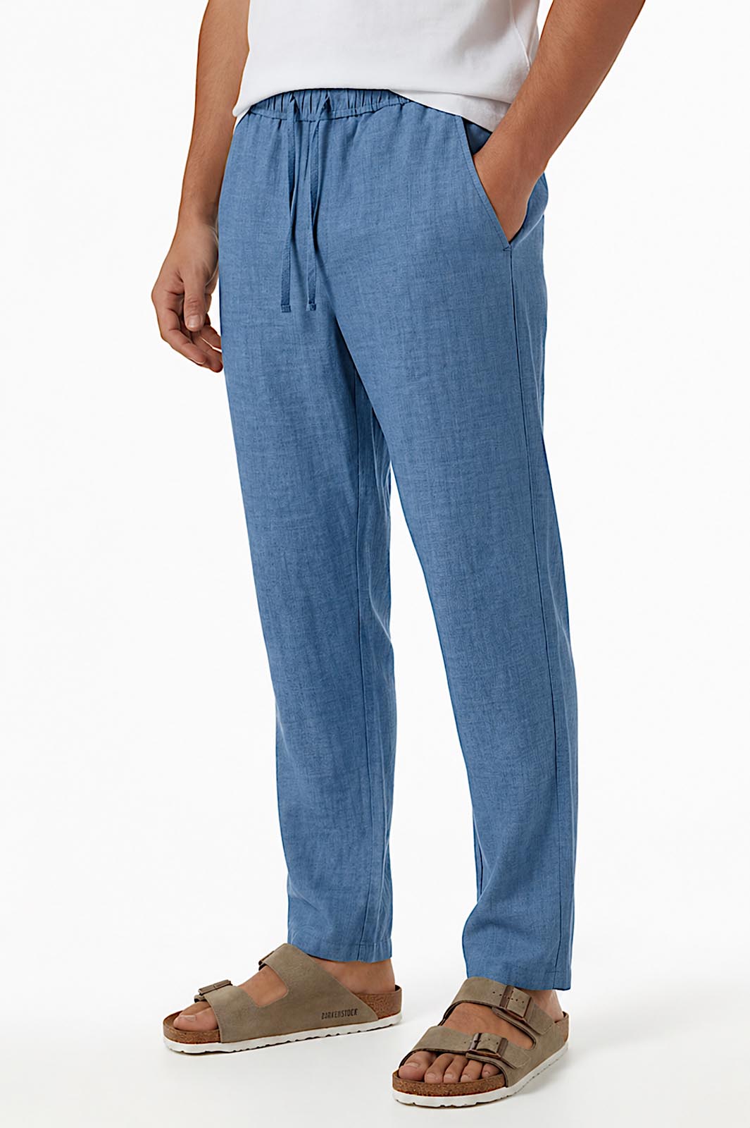 Pantalon Homme en Pur Lin – Léger & Respirant– Style Old Money Été