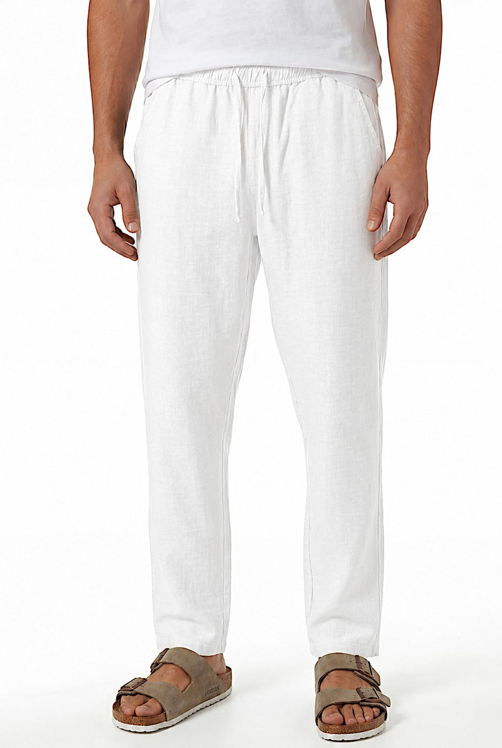 Pantalon Homme en Pur Lin – Léger & Respirant– Style Old Money Été