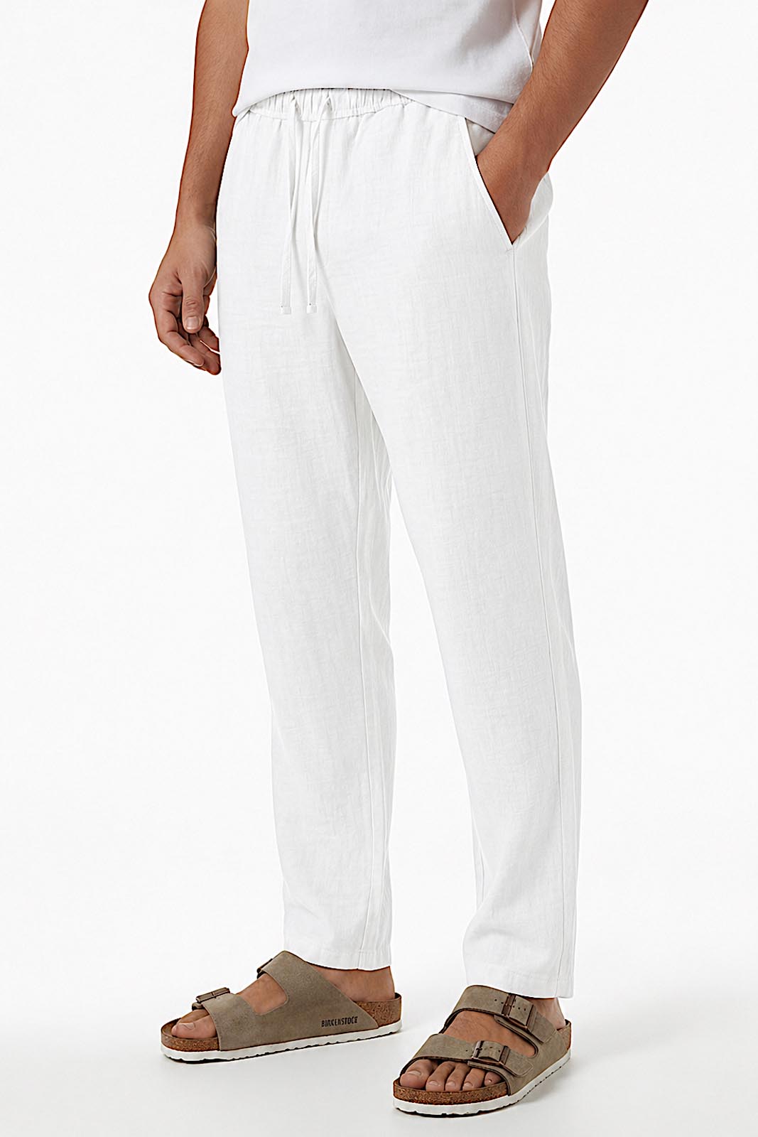 Pantalon Homme en Pur Lin – Léger & Respirant– Style Old Money Été