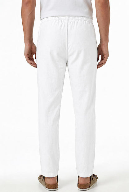 Pantalon Homme en Pur Lin – Léger & Respirant– Style Old Money Été