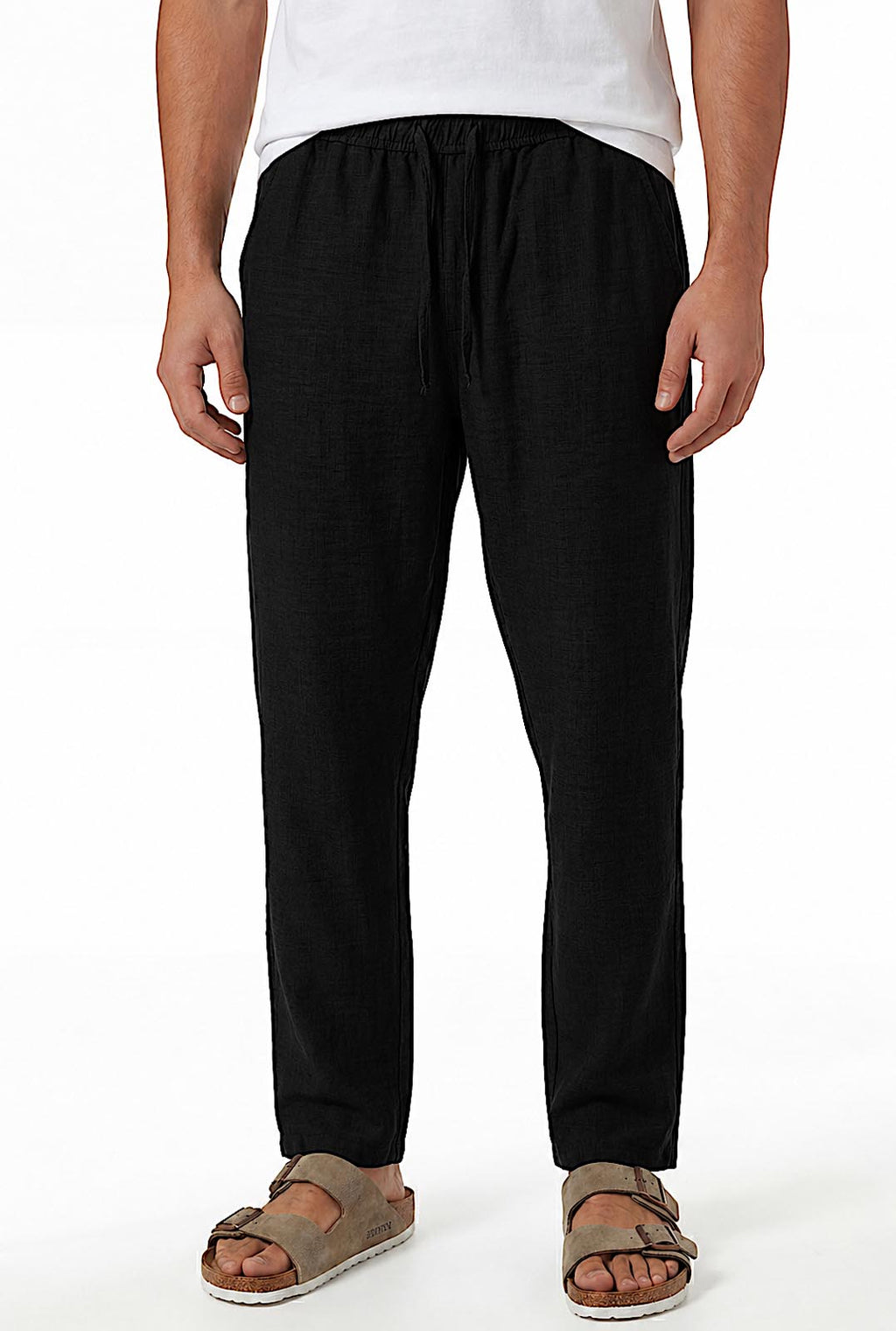 Pantalon Homme en Pur Lin – Léger & Respirant– Style Old Money Été