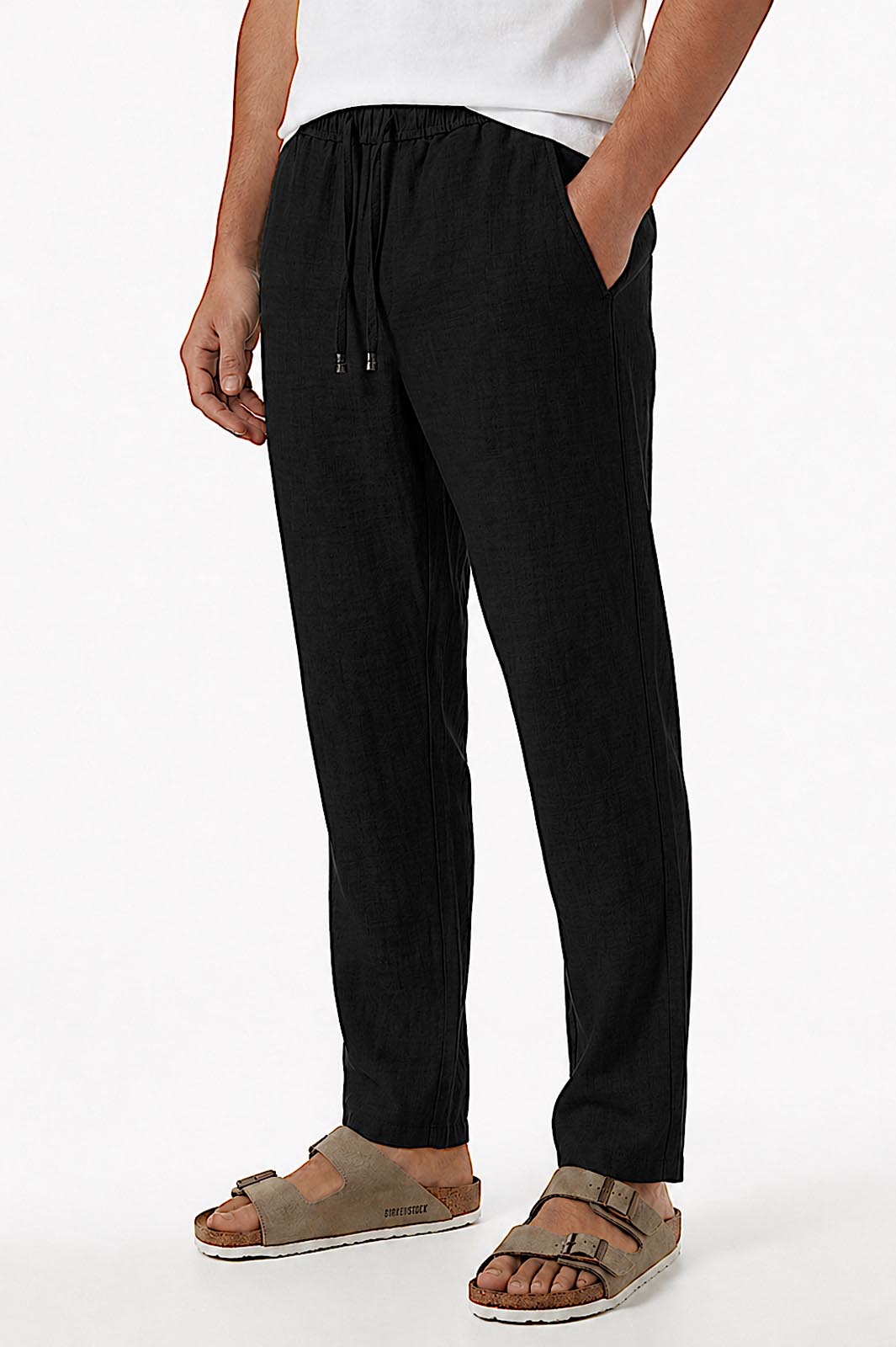 Pantalon Homme en Pur Lin – Léger & Respirant– Style Old Money Été
