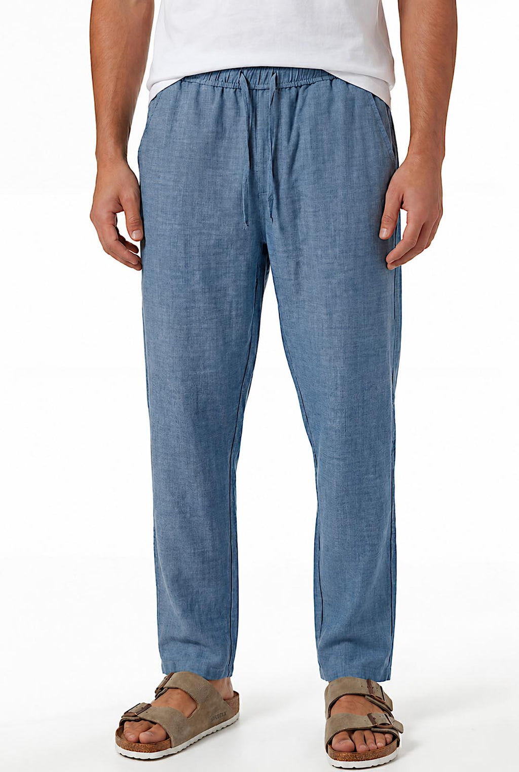 Pantalon Homme en Pur Lin – Léger & Respirant– Style Old Money Été