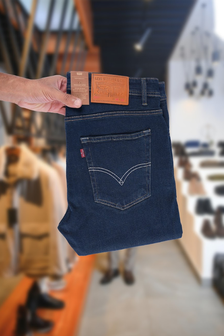 Jean Levi Bleu Pétrole – Coupe Normale 100 % Coton