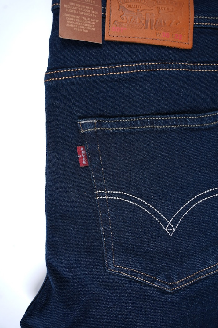 Jean Levi Bleu Pétrole – Coupe Normale 100 % Coton