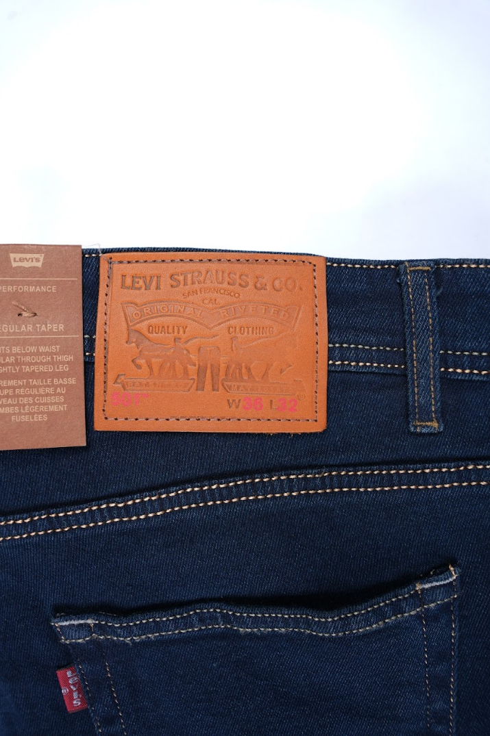 Jean Levi Bleu Pétrole – Coupe Normale 100 % Coton