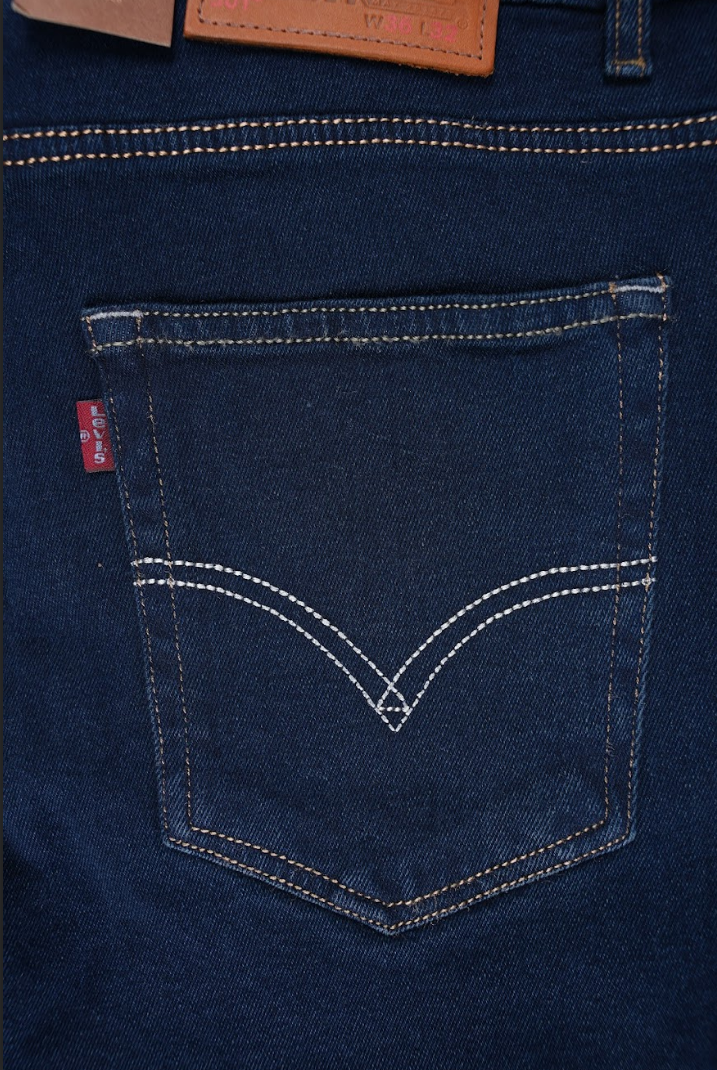 Jean Levi Bleu Pétrole – Coupe Normale 100 % Coton