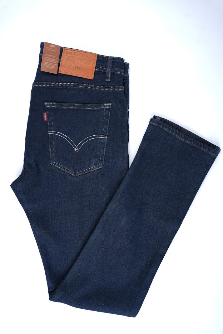 Jean Levi Bleu Pétrole – Coupe Normale 100 % Coton