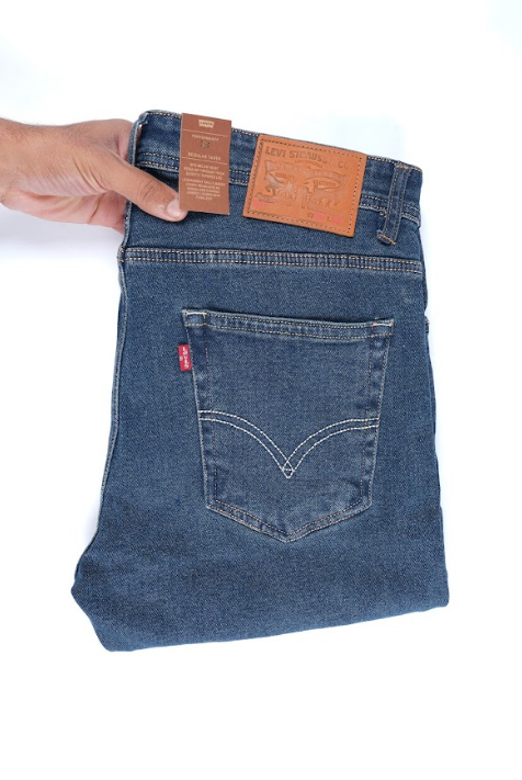 Jean Levi’s – Coupe Normale Bleu Vert (100 % Coton)