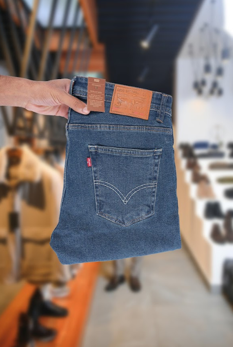 Jean Levi’s – Coupe Normale Bleu Vert (100 % Coton)