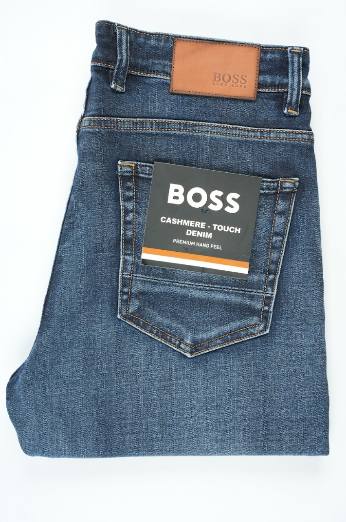 Jean BOSS Homme 100% Coton – Coupe Droite Classique & Premium