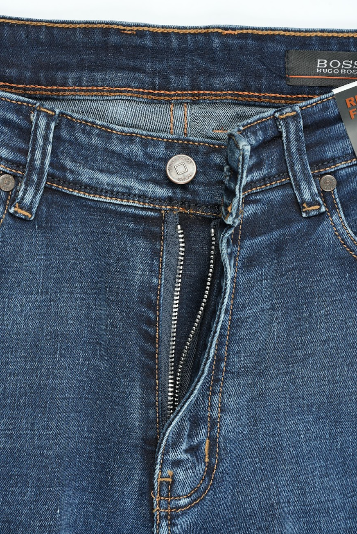 Jean BOSS Homme 100% Coton – Coupe Droite Classique & Premium