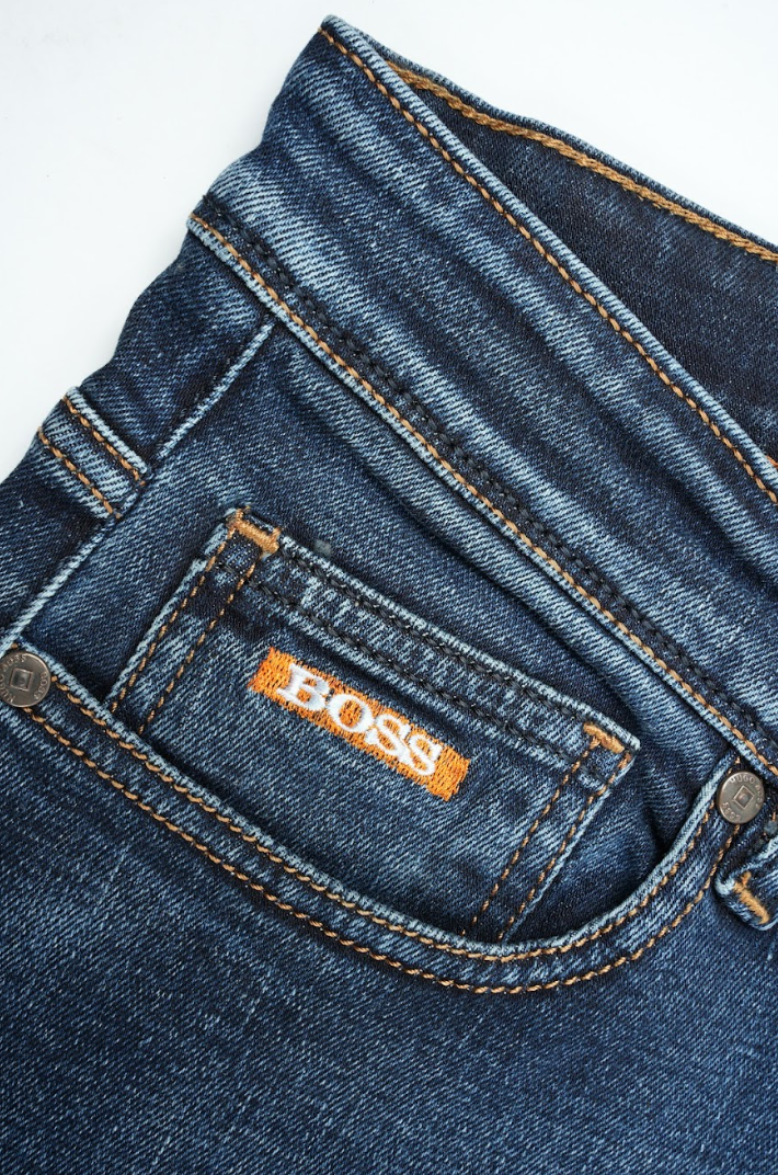 Jean BOSS Homme 100% Coton – Coupe Droite Classique & Premium