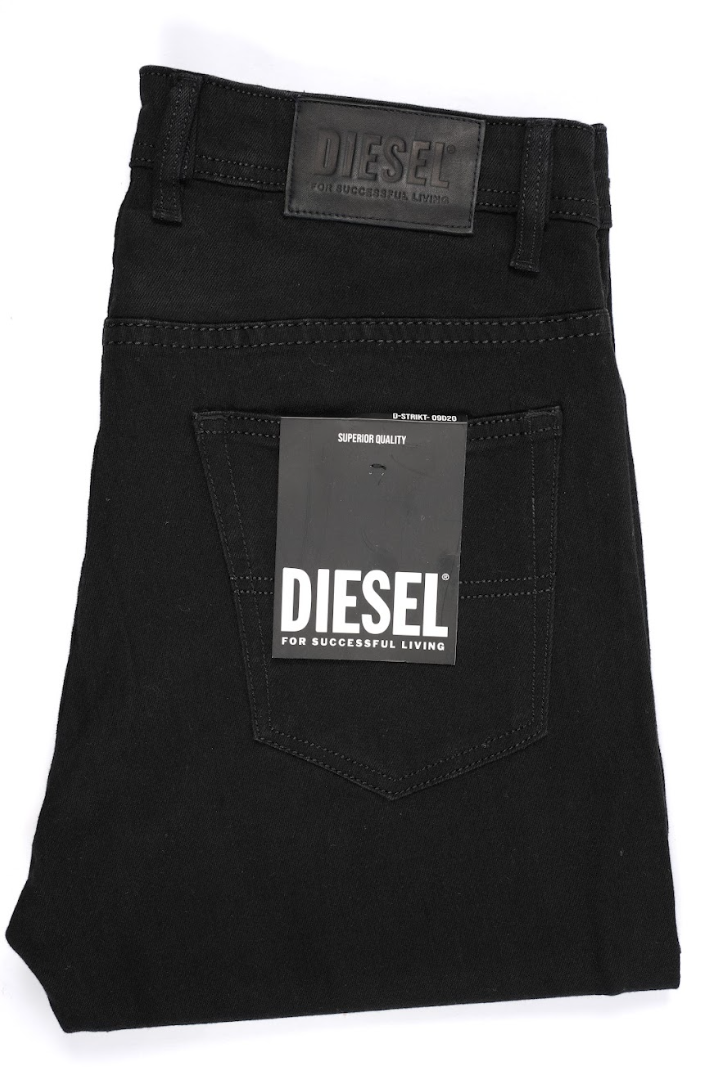 Jean Diesel Noir Profond Homme – 100% Coton