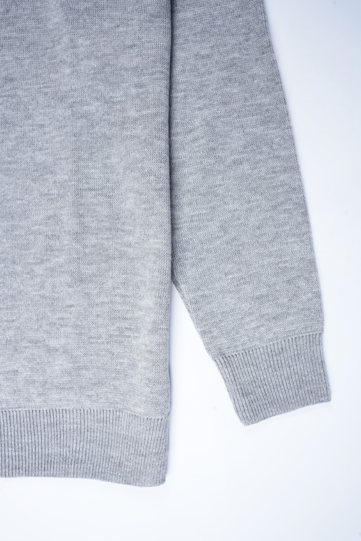 Pull Demi-Zip Tommy Hilfiger – Gris Clair