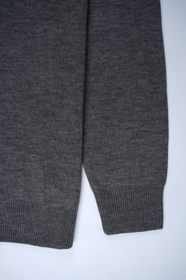 Pull Tommy Hilfiger Demi-Zip – Gris Foncé