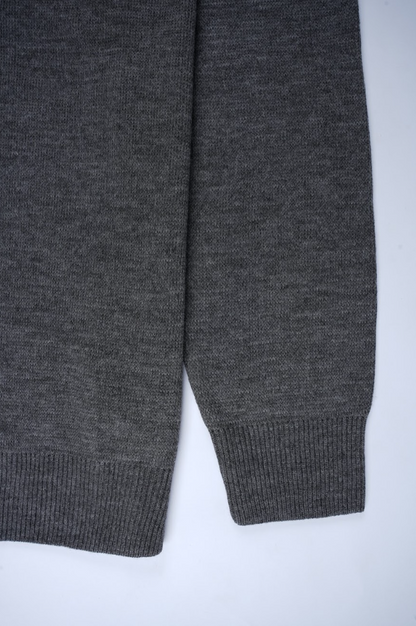 Pull Tommy Hilfiger Demi-Zip – Gris Foncé