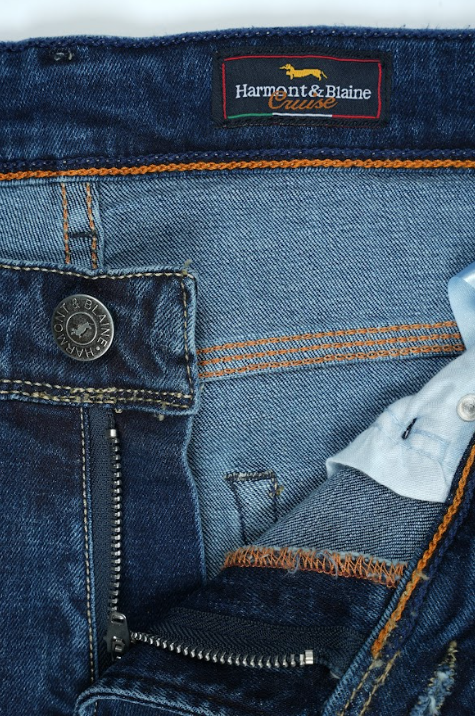 Jean Harmont & Blaine Homme – Regular Fit 100% Coton – Bleu Délavé