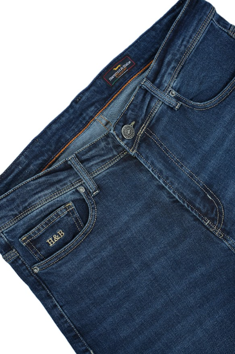 Jean Harmont & Blaine Homme – Regular Fit 100% Coton – Bleu Délavé