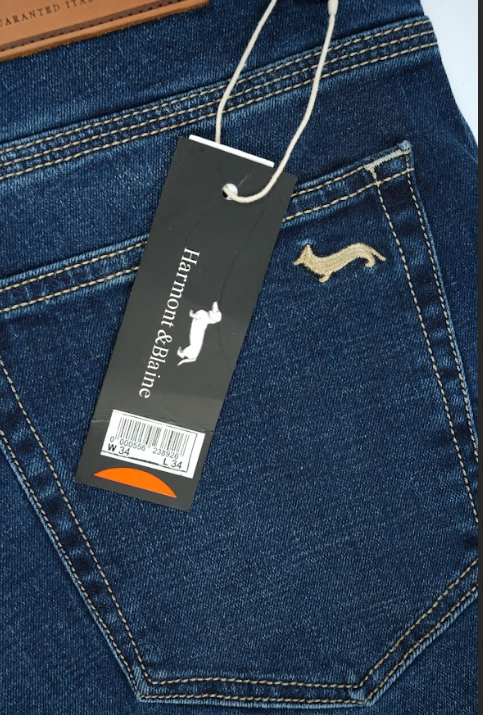 Jean Harmont & Blaine Homme – Regular Fit 100% Coton – Bleu Délavé