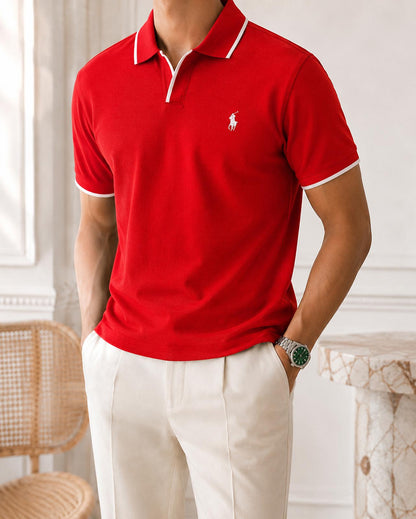Polo Homme 100% Coton  – T-Shirt Col Polo Premium Été