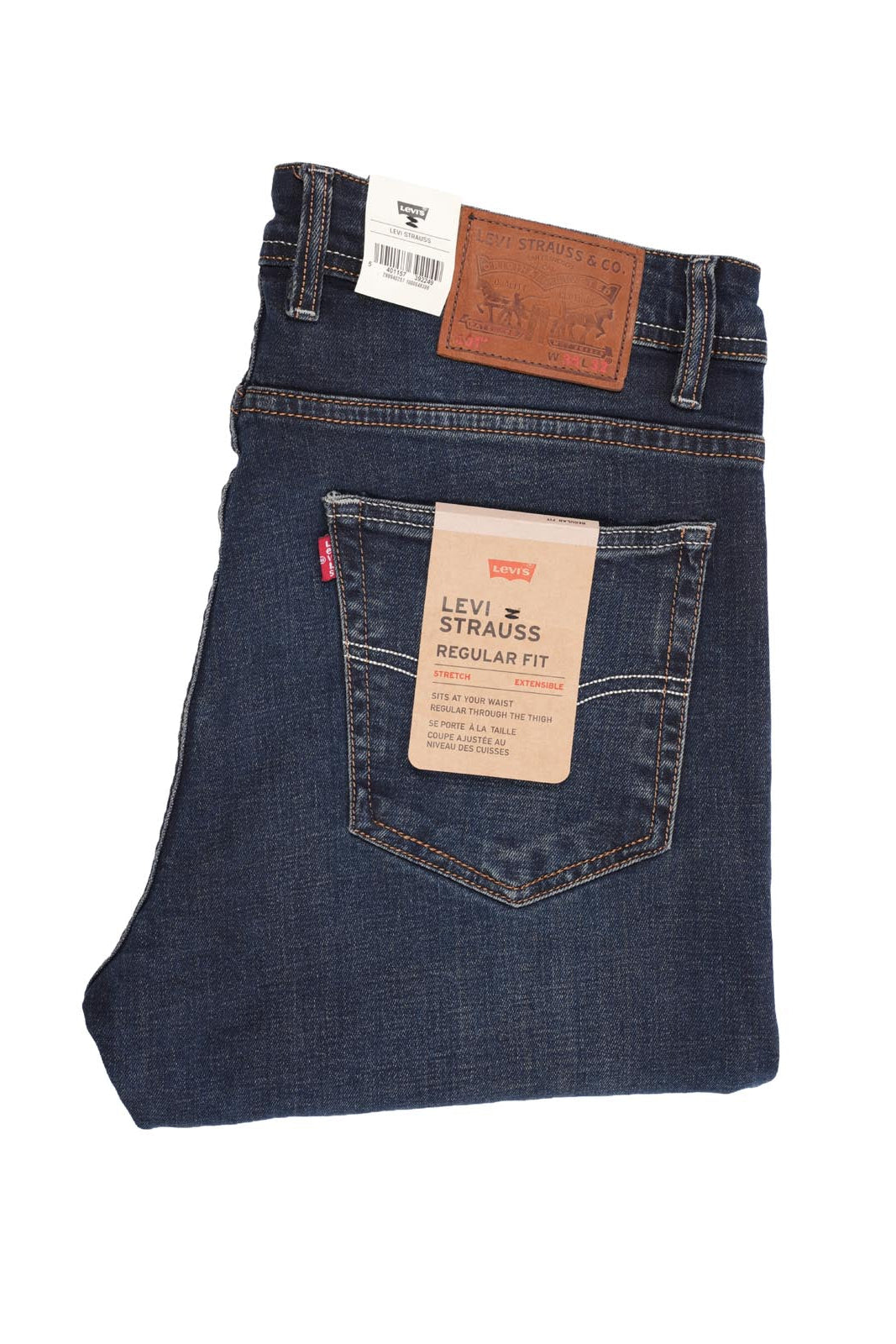 Jean Levi’s Homme – 100% Coton – Coupe Normale – Bleu Marron