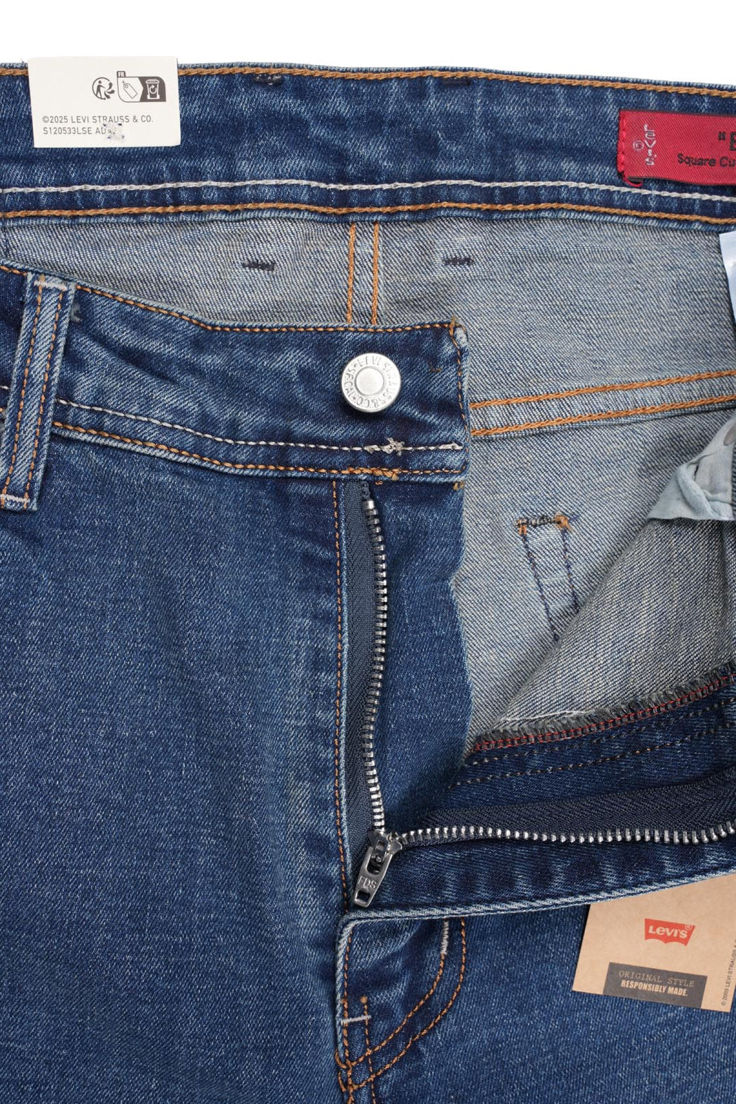 Jean Levi’s Homme – 100% Coton – Coupe Normale – Bleu Vert