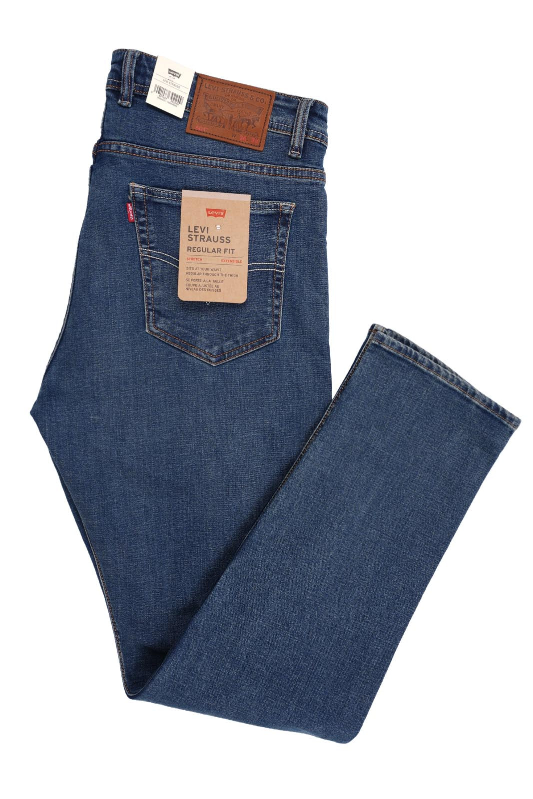 Jean Levi’s Homme – 100% Coton – Coupe Normale – Bleu Vert