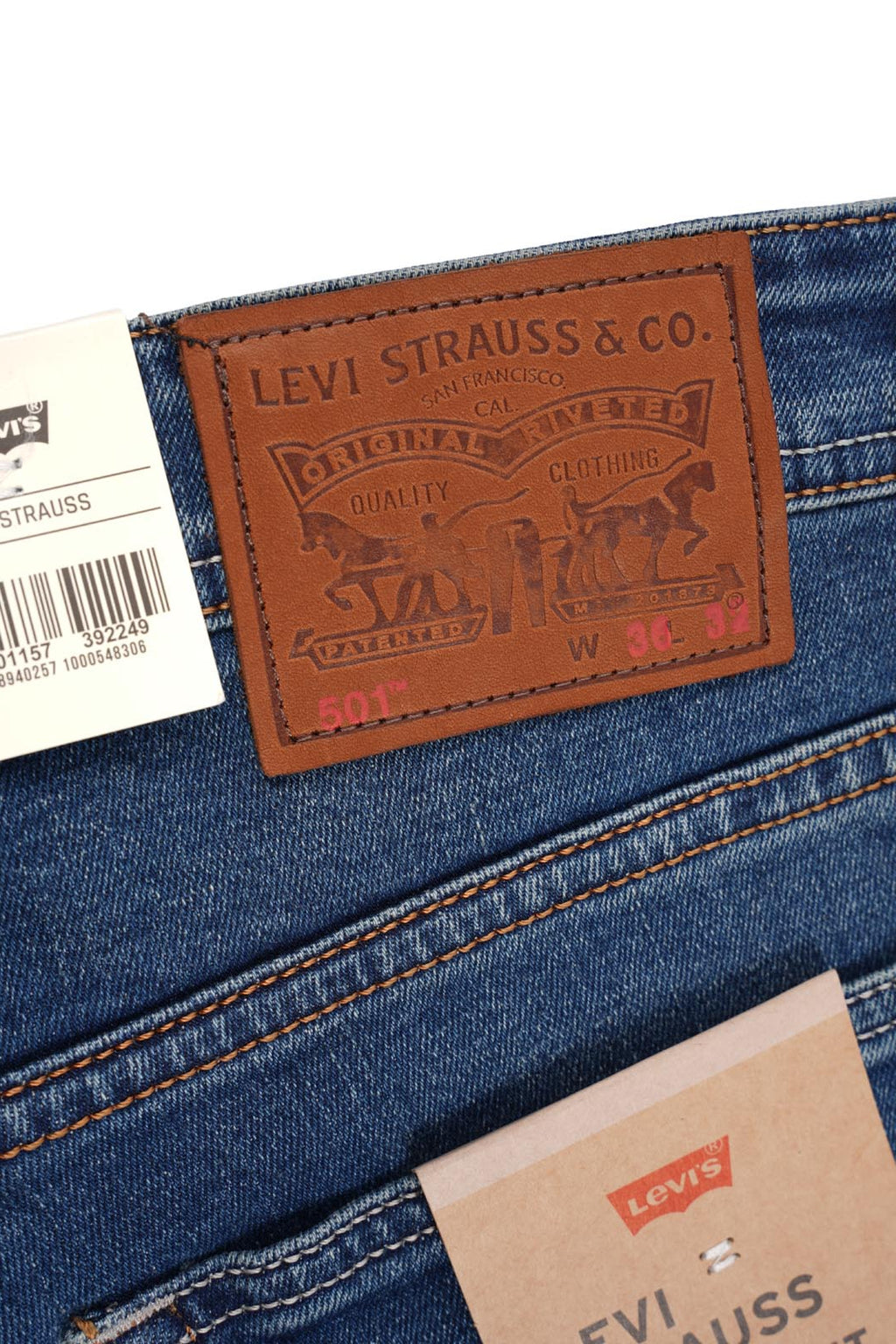 Jean Levi’s Homme – 100% Coton – Coupe Normale – Bleu Vert