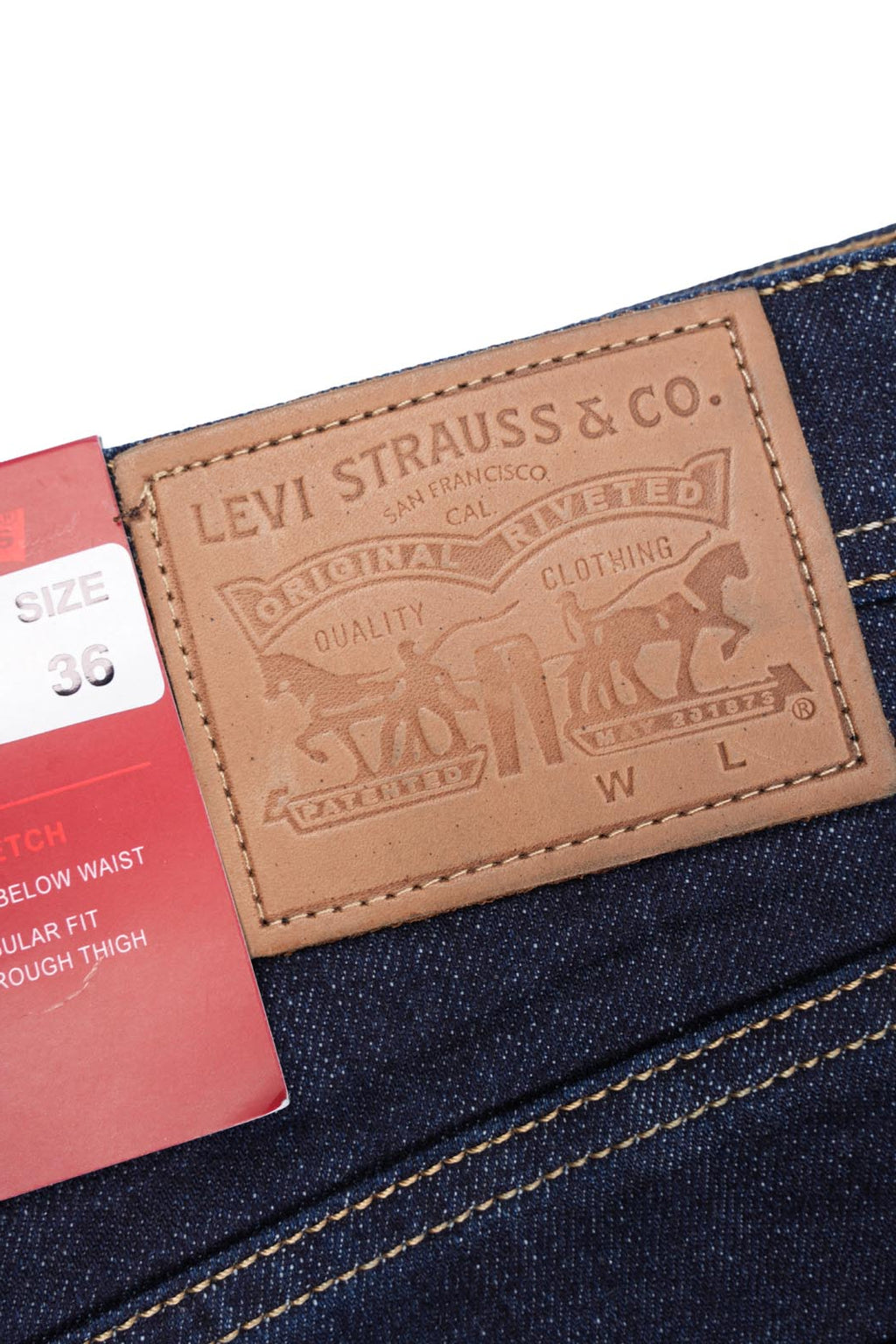 Jean Levi’s Homme – 100% Coton – Coupe Normale – Bleu Brut
