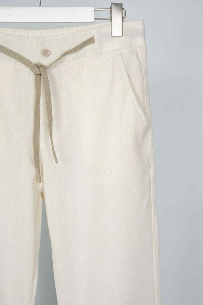 Pantalon Massimo Dutti Homme – 100% Lin – Beige – Old Money Été Premium