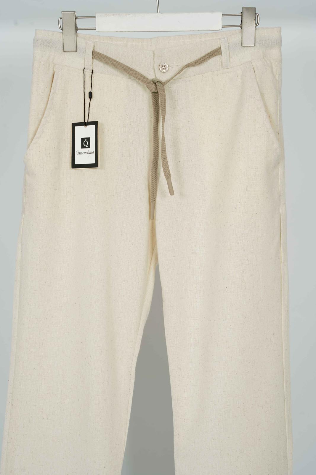 Pantalon Massimo Dutti Homme – 100% Lin – Beige – Old Money Été Premium