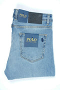 Jean Polo Homme – 100% Coton – Coupe Droite – Bleu Sable, Bleu Vert & Bleu Clair