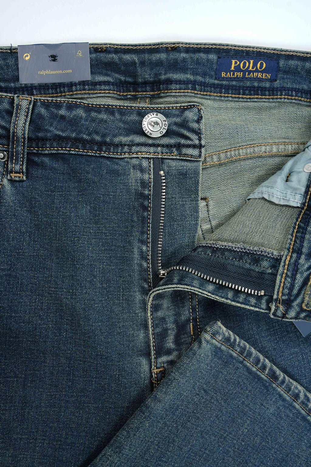 Jean Polo Homme – 100% Coton – Coupe Droite – Bleu Sable, Bleu Vert & Bleu Clair