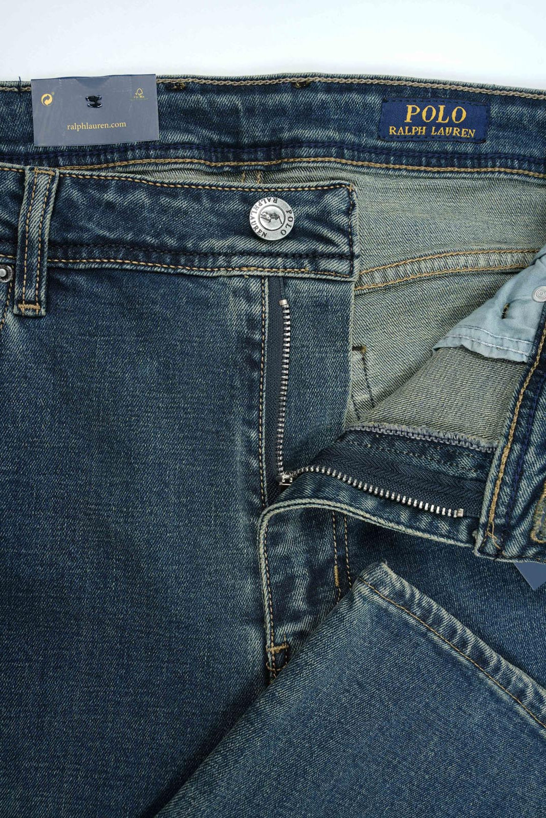 Jean Polo Homme – 100% Coton – Coupe Droite – Bleu Sable, Bleu Vert & Bleu Clair