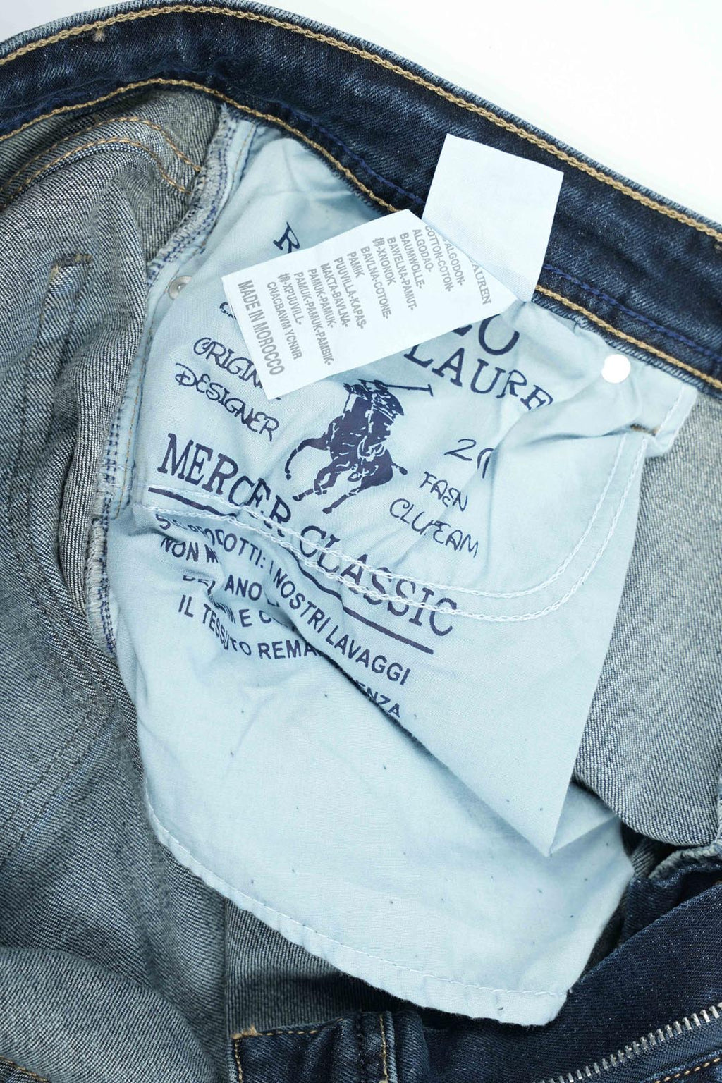 Jean Polo Homme – 100% Coton – Coupe Droite – Bleu Sable, Bleu Vert & Bleu Clair