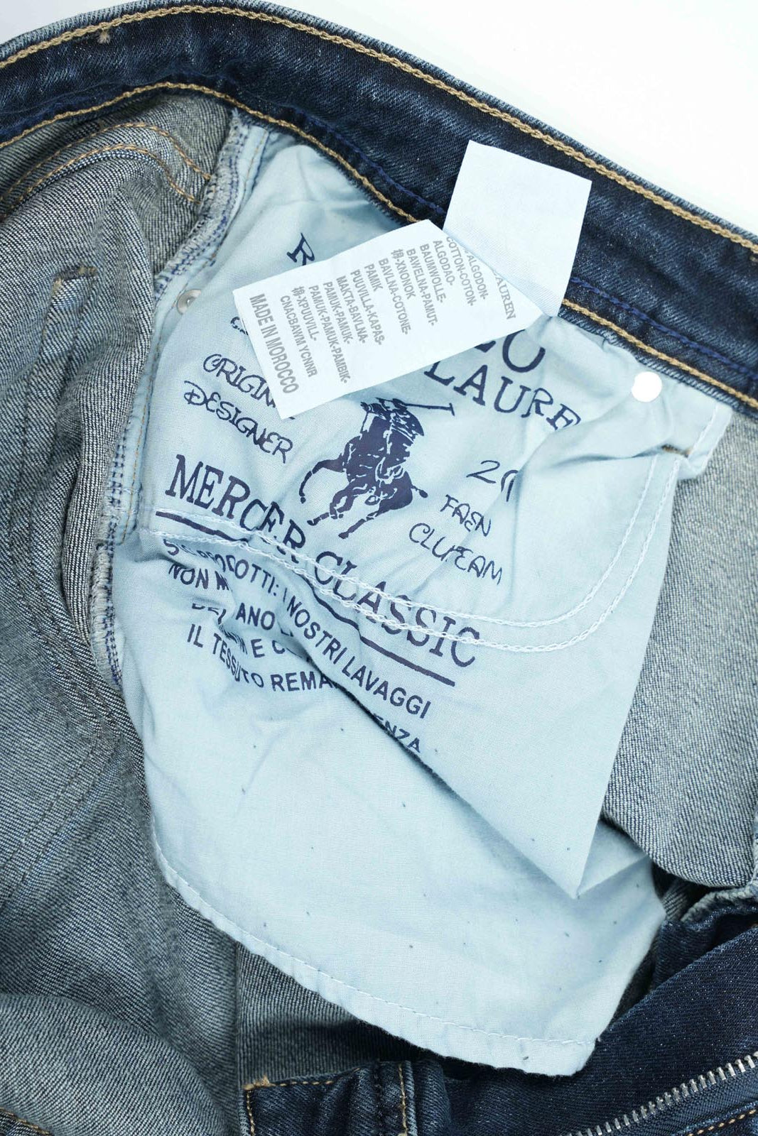 Jean Polo Homme – 100% Coton – Coupe Droite – Bleu Sable, Bleu Vert & Bleu Clair