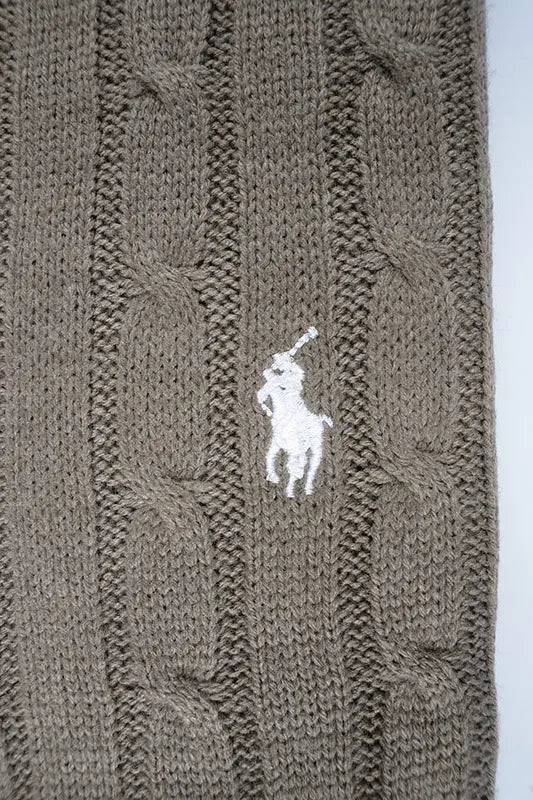 Pull Ralph manches longues – Beige foncé (100 % coton)