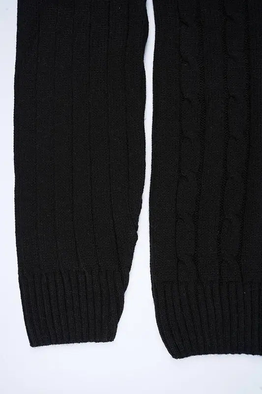 Pull Ralph col rond – Noir (100 % coton)