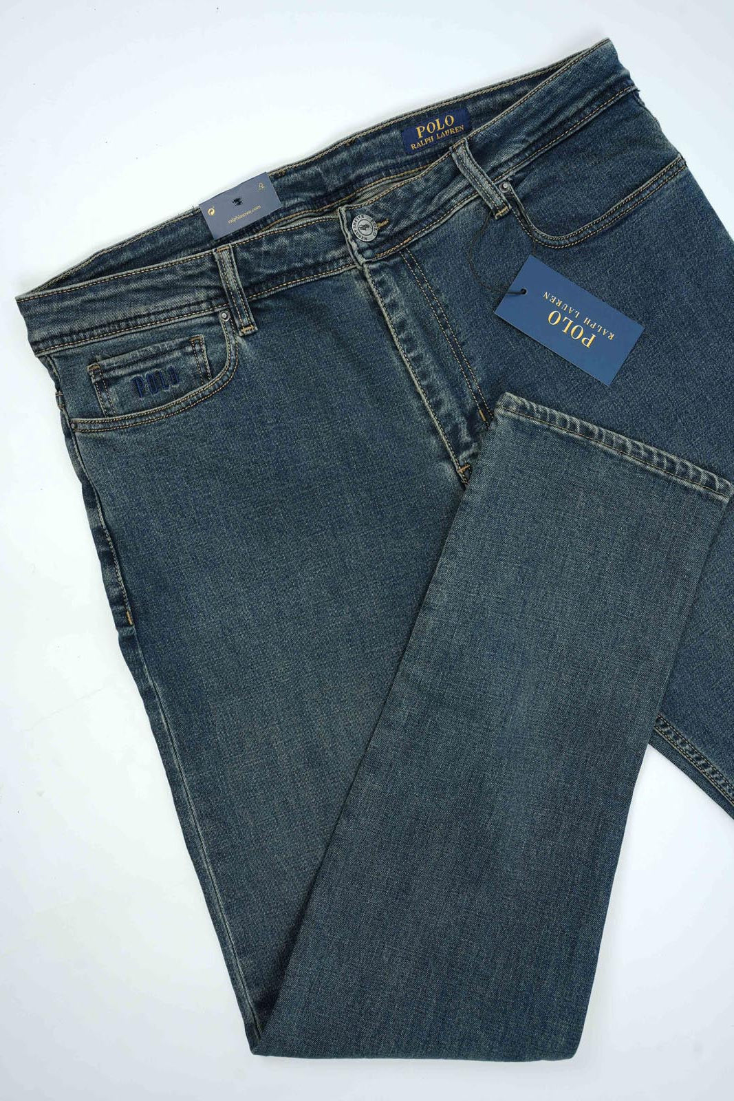 Jean Polo Homme – 100% Coton – Coupe Droite – Bleu Sable, Bleu Vert & Bleu Clair