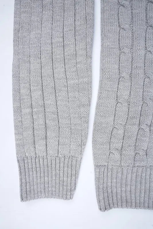 Pull Ralph col rond – Gris (100 % coton)