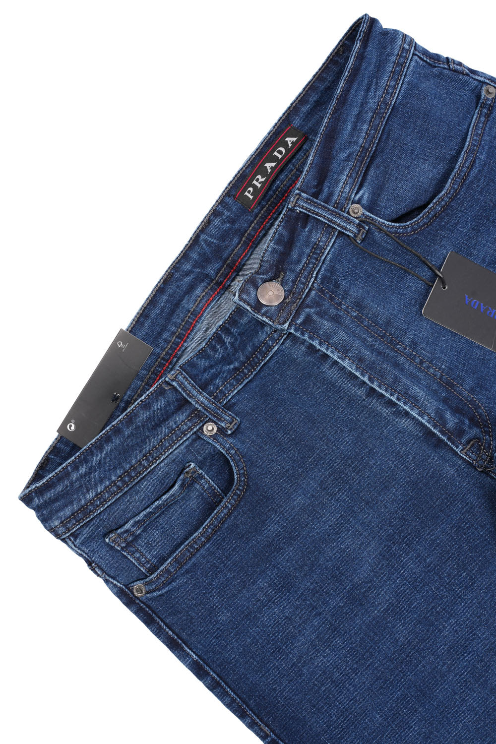 Jean Prada Homme – 100% Coton – Coupe Normale – Bleu Jeans